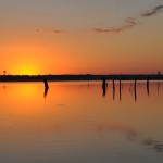 Sunrise over Benbrook Lake