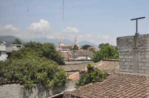 Great view of the Cathedral from the kitchen window.