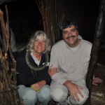 Curtis and Kathy inside the Maasai House