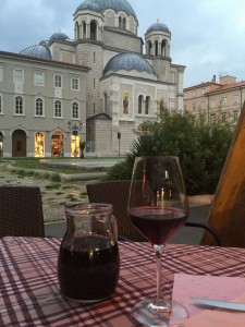 Wine with a view. 